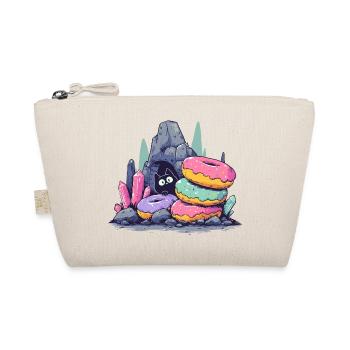 Cat Treasure in Donut Crystal Cave - Organic Pouch - nature - Front