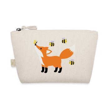 Süßer Fuchs im Sommer minimalistischen Stil - Bio-Täschchen - Natur - Vorne