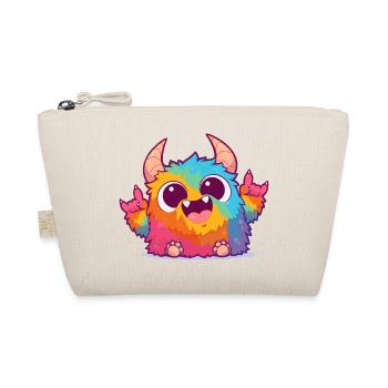Colorful Monster Rock Charm - Organic Pouch - nature - Front