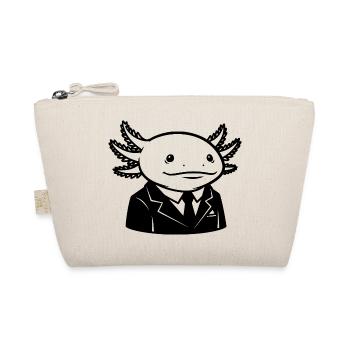 Axolotl en costume – Design Business Tier - Trousse biologique - nature - Devant