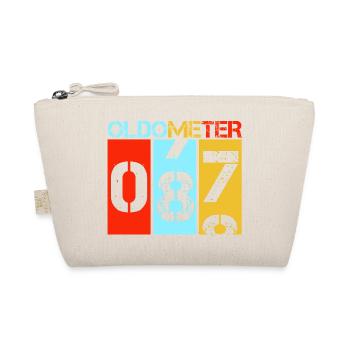 Oldometer 87 Retro Vintage 87th Birthday - Organic Pouch - nature - Front