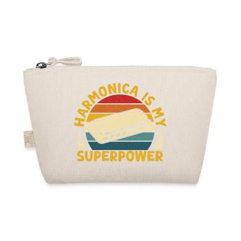 Harmonica drôle est mon super-pouvoir harmonica - Trousse biologique - nature - Devant