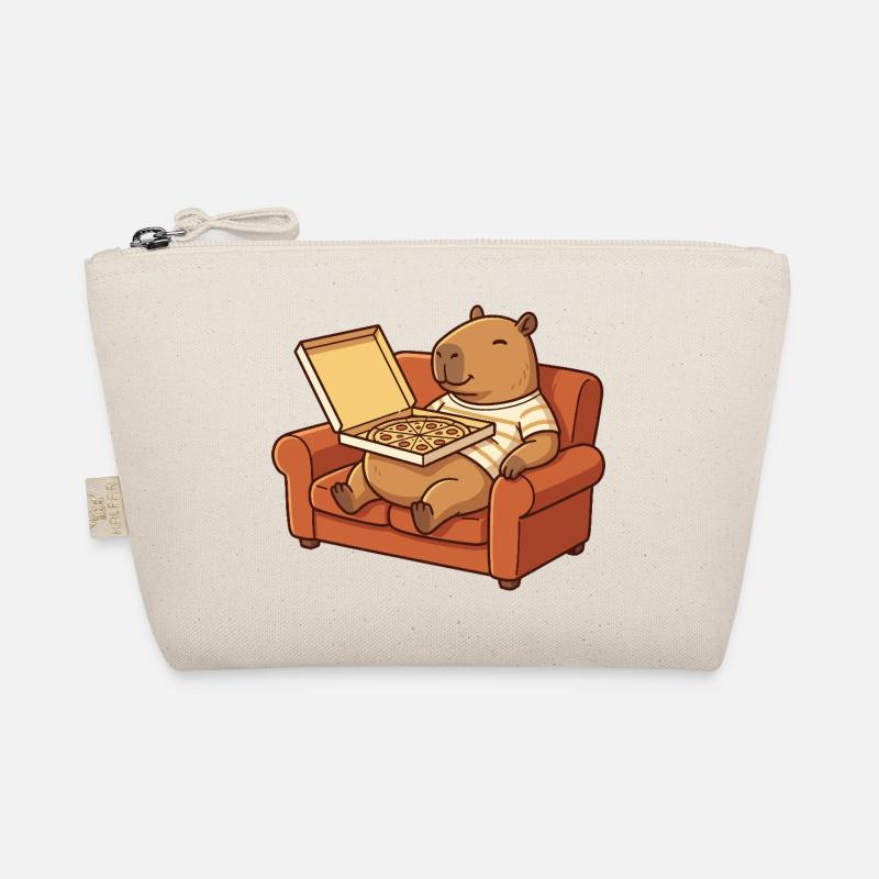 Canapé Capybara Pizza Animal Cozy Design Trousse biologique
