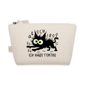 Graduation 2026 I'm done cat - Organic Pouch - nature - Front