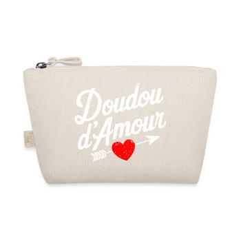 Doudou D'amour Saint valentin Couple - Trousse biologique - nature - Devant