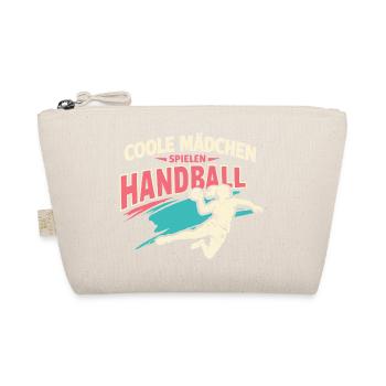 Joueuse de handball mignonne, fille cadeau - Trousse biologique - nature - Devant