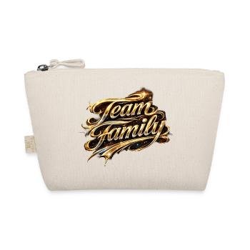 Team Family Gold Script - Organic Pouch - nature - Front
