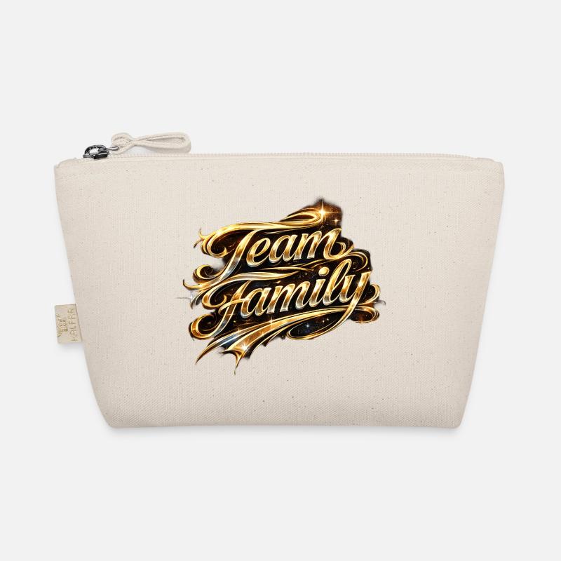 Team Family Gold Script Organic Pouch