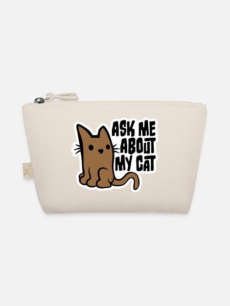 Demandez-moi pour mon chat Chat Amour des animaux Animaux - Trousse biologique - nature - Devant