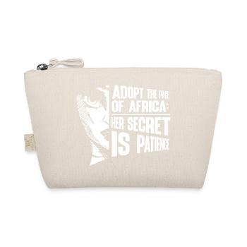 Safari Africa Serengeti Wildlife Savannah Saying - Organic Pouch - nature - Front