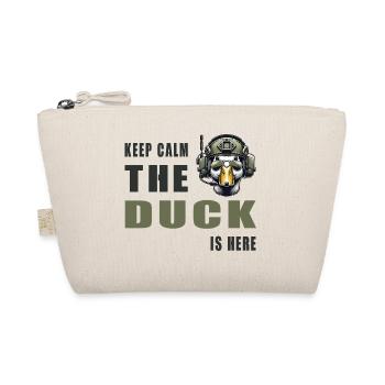Stay calm, the duck is here - Organic Pouch - nature - Front