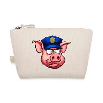 Policeman Pig - Organic Pouch - nature - Front