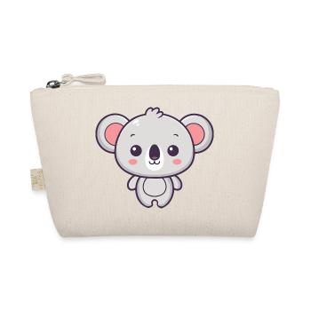 Koala Soft Pastel Drawing - Organic Pouch - nature - Front