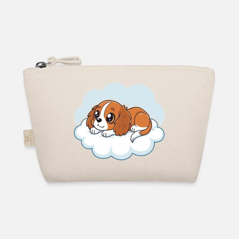 Cavalier King Charles Puppy Dreamer on a Cloud Organic Pouch