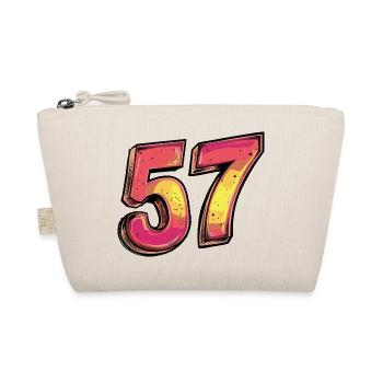 57 Number Colorful - Organic Pouch - nature - Front