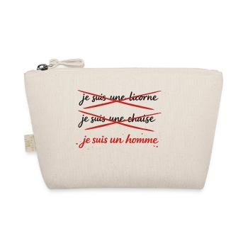 Je_suis_un_homme - Organic Pouch - nature - Front