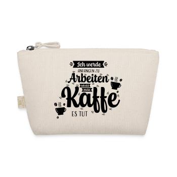 Kaffee_Spruch - Bio-Täschchen - Natur - Vorne