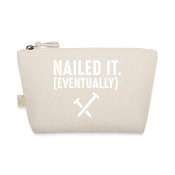 Nailed It Eventually Christian Humor - Bio-Täschchen - Natur - Vorne