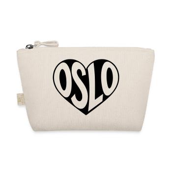 Oslo, Norway in the heart - Organic Pouch - nature - Front