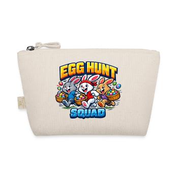 Egg Hunt Squad Kids Easter Easter Egg - Organic Pouch - nature - Front