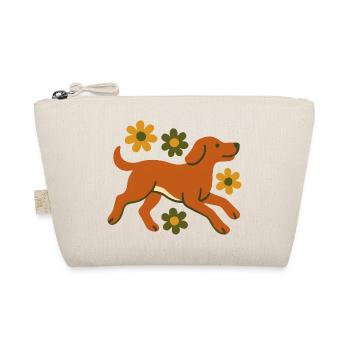 Fast dog in the flower field - Organic Pouch - nature - Front