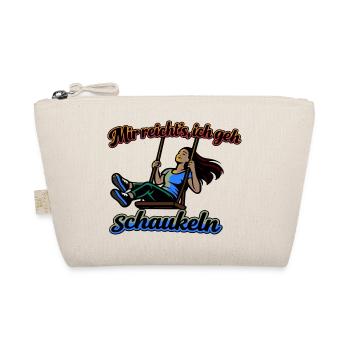 Mir reichts ich geh schaukeln Spruch - Bio-Täschchen - Natur - Vorne
