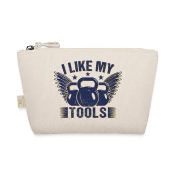 Gym Junkies I Like My Tools Calisthenics Fitness - Organic Pouch - nature - Front