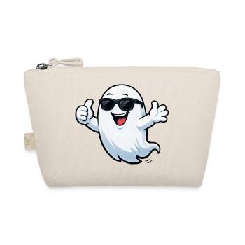 Sun spirit with sunglasses - Organic Pouch - nature - Front