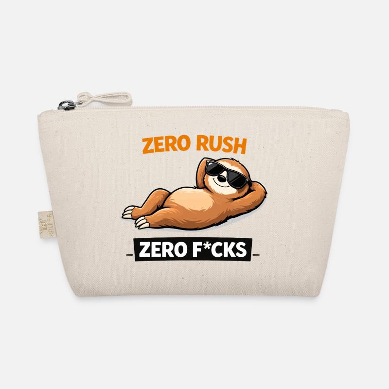 Zero Rush Sloth Chill Slogan Trousse biologique