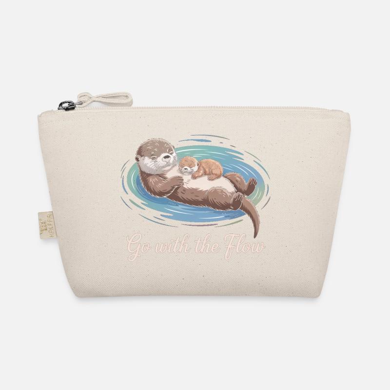 Otter-Duo geht mit dem Strom Bio-Täschchen