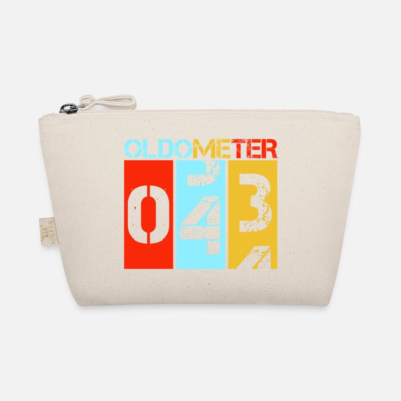 Oldometer 43 Retro Vintage 43. Geburtstagsdesign Bio-Täschchen