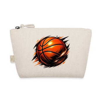 Basketball – Basketballdesign - Bio-Täschchen - Natur - Vorne