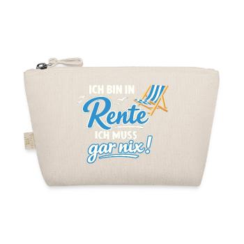 Rente Ich Muss Gar Nix Geschenk Männer - Bio-Täschchen - Natur - Vorne