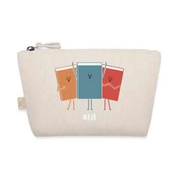 Reader Bookaholic Love Books Bookish - Funny Book  - Organic Pouch - nature - Front