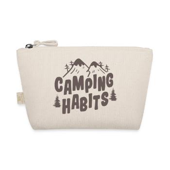 Camping Habits Funny Outdoor Camping Design - Organic Pouch - nature - Front