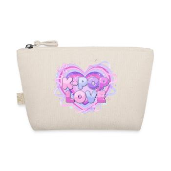 K-Pop Love Herz-Pastell - Bio-Täschchen - Natur - Vorne