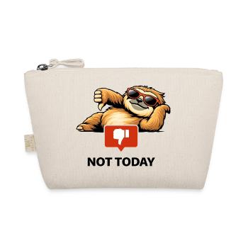 Thumbs-Down Sloth in Sunglasses - Organic Pouch - nature - Front