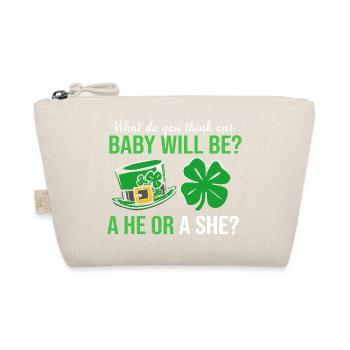 Révélation du sexe de la fête de bébé : la Saint-Patrick - Trousse biologique - nature - Devant