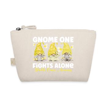 Gnome One Fights Alone Yellow Bladder Cancer - Organic Pouch - nature - Front