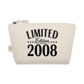 Limited Edition 2008 Geburtstag Vintage Retro - Bio-Täschchen - Natur - Vorne