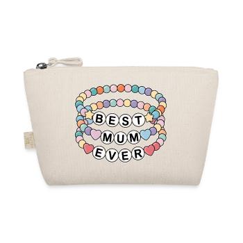 Best Mom Ever - Pearl Necklace for Mother's Day - Organic Pouch - nature - Front