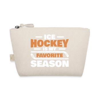 Eishockey ist meine Lieblingssaison - Organic Pouch - nature - Front