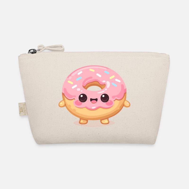 Kawaii Donut mit rosa Glasur Bio-Täschchen