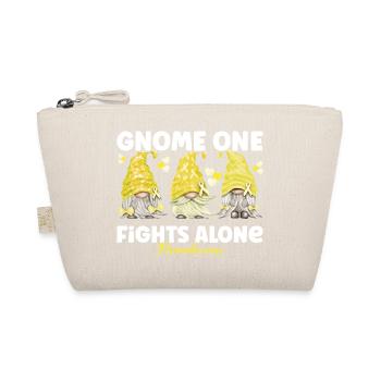 Gnome One Fights Alone Yellow Memory - Organic Pouch - nature - Front