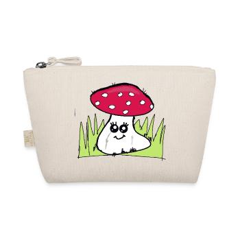 Winking mushroom with red hat - Organic Pouch - nature - Front