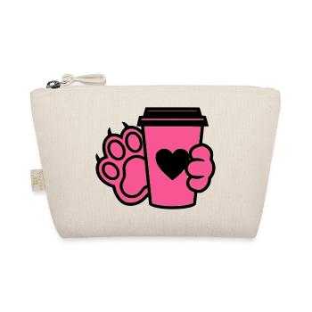 Dog Paw Coffee Cup Dog Mom - Organic Pouch - nature - Front