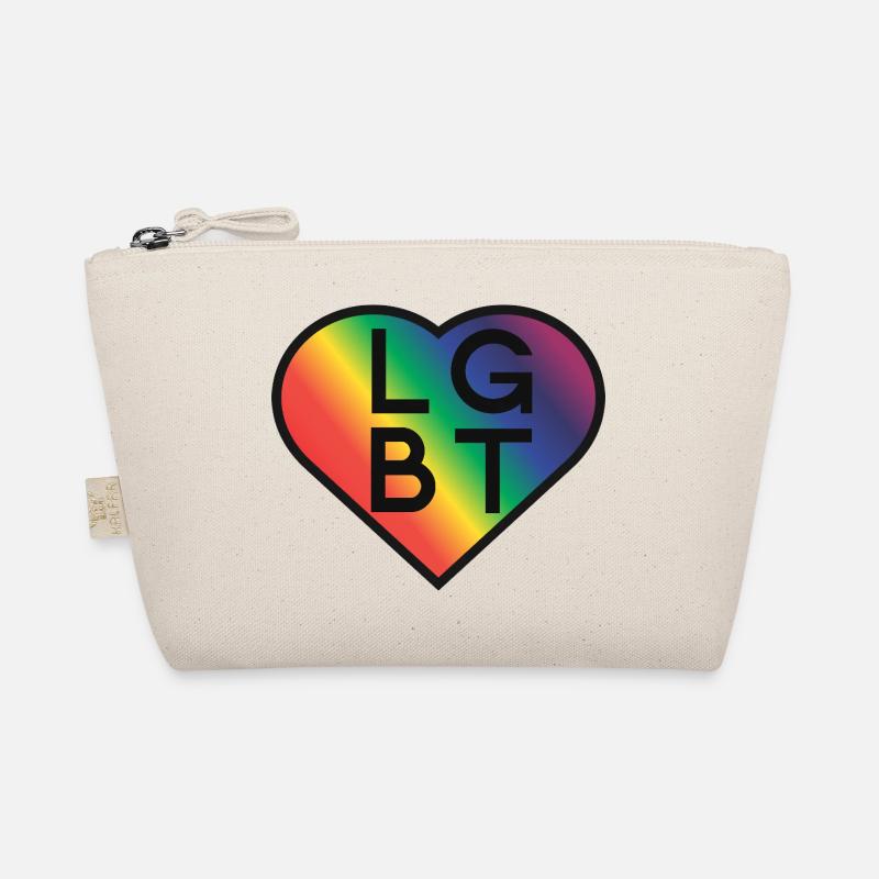 LGBT Rainbow Heart Pride Design Bio-Täschchen