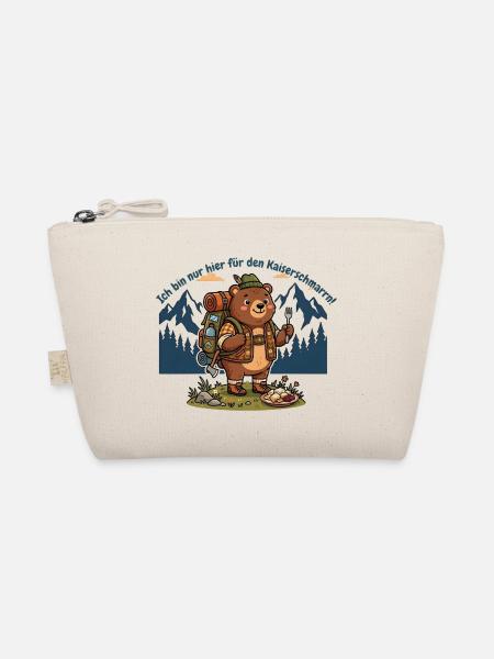 Kaiserschmarrn Wanderbär - Lustiges Wandershirt - Bio-Täschchen - Natur - Vorne