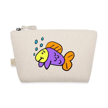 Fish Fish Kids Funny - Organic Pouch - nature - Front