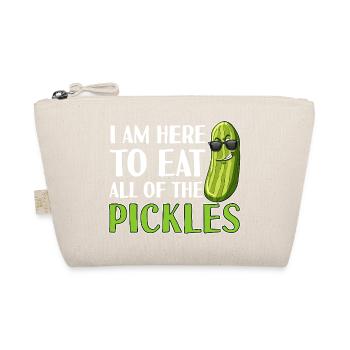 I Am Here to Eat All the Pickles - Organic Pouch - nature - Front